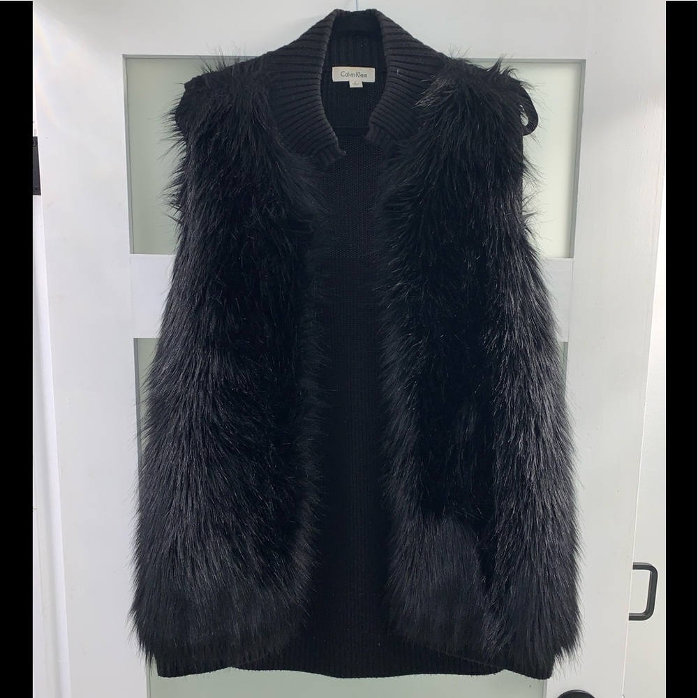 Calvin Klein Faux Fur Vest